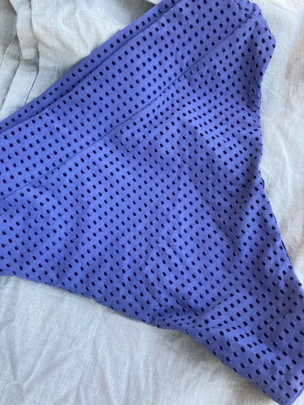 Acacia periwinkle mesh G Land high cheeky swim bottom XL